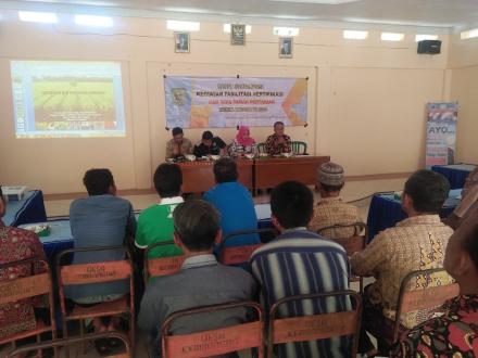 RAPAT SOSIALISASI KEGIATAN FASILITASI SERTIFIKASI HAK ATAS TANAH PERTANIAN